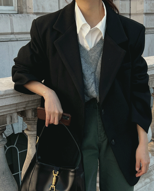 카리라 울 하프 코트 ( 3color )