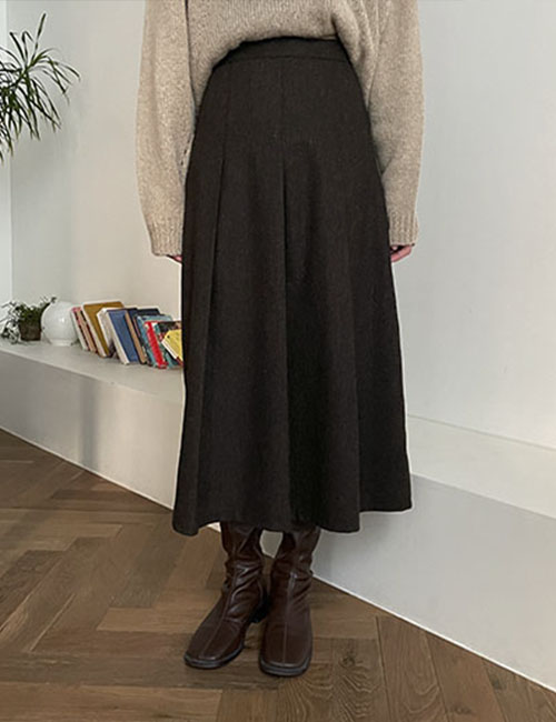 [sale] Aesthete fleet wool skirt ( 2 color )