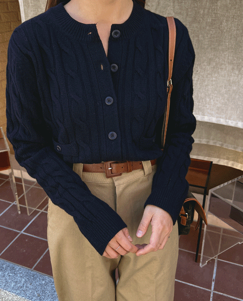 Loni cashmere wool cardigan ( 4color )